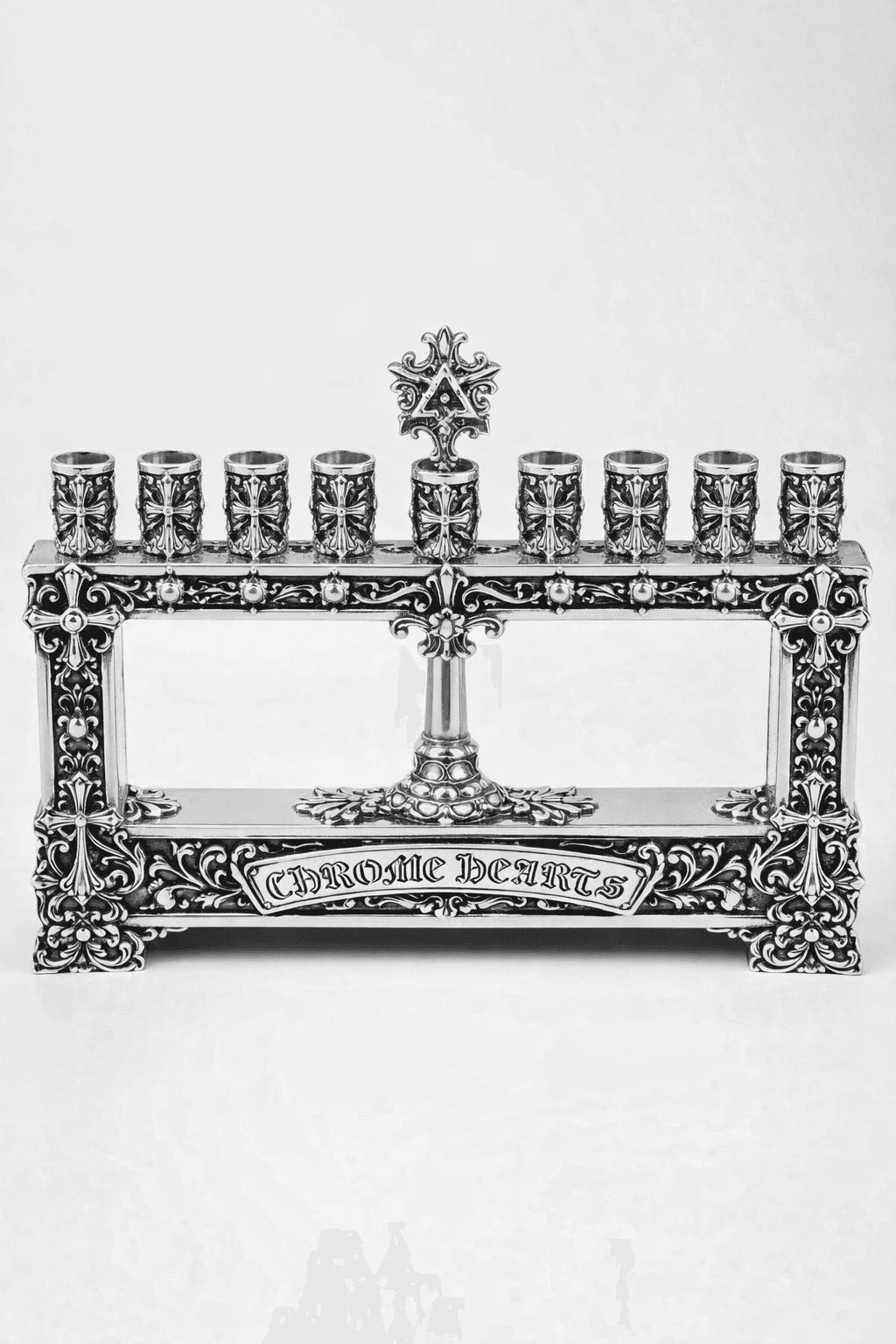Menorah Full Silver x Chrome Hearts